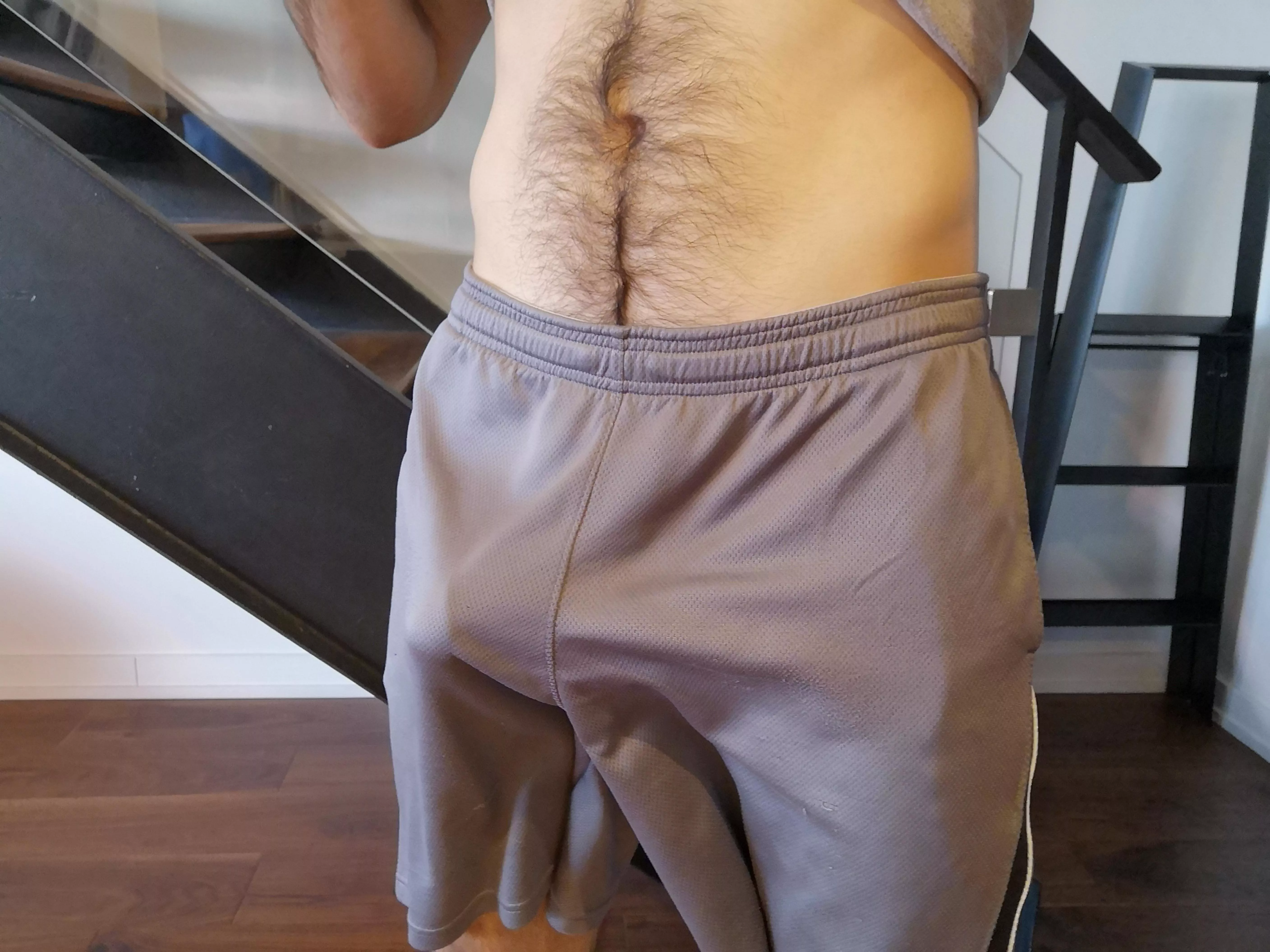 (26) saw you staring at the gym