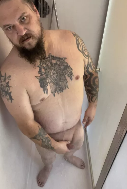 A little fun in the shower this morning.