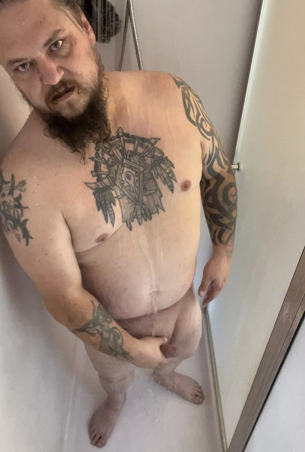 A little fun in the shower this morning.