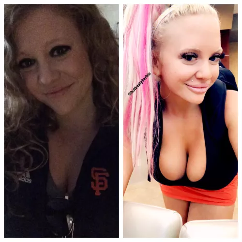 Before and after bimbofication