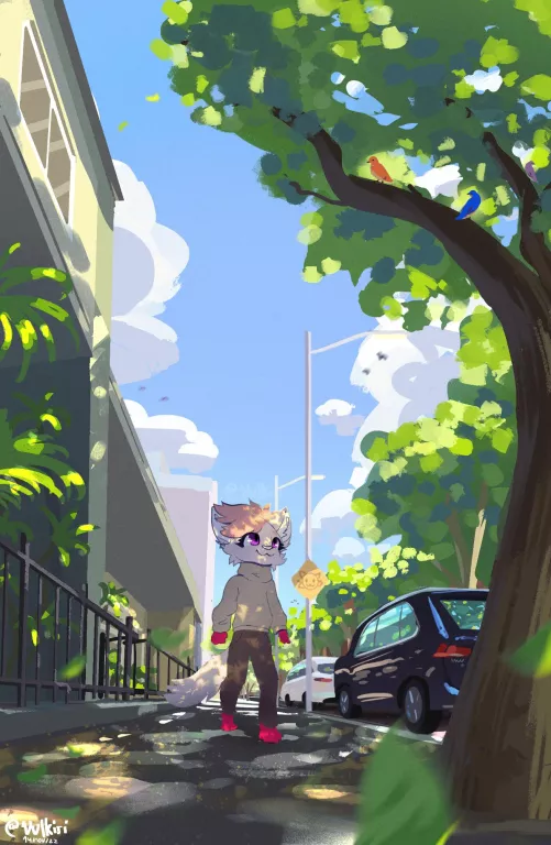Birds :3 🐈🍃☀️ | Art by me @Vulkiri on twitter - Char belongs to a friend >w<