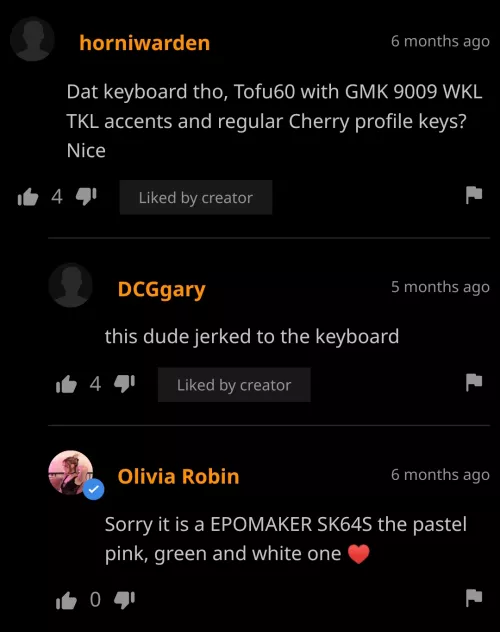 bro trying to show off his keyboard fetish