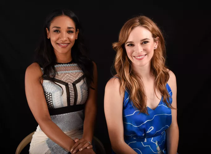 Candice Patton and Danielle Panabaker