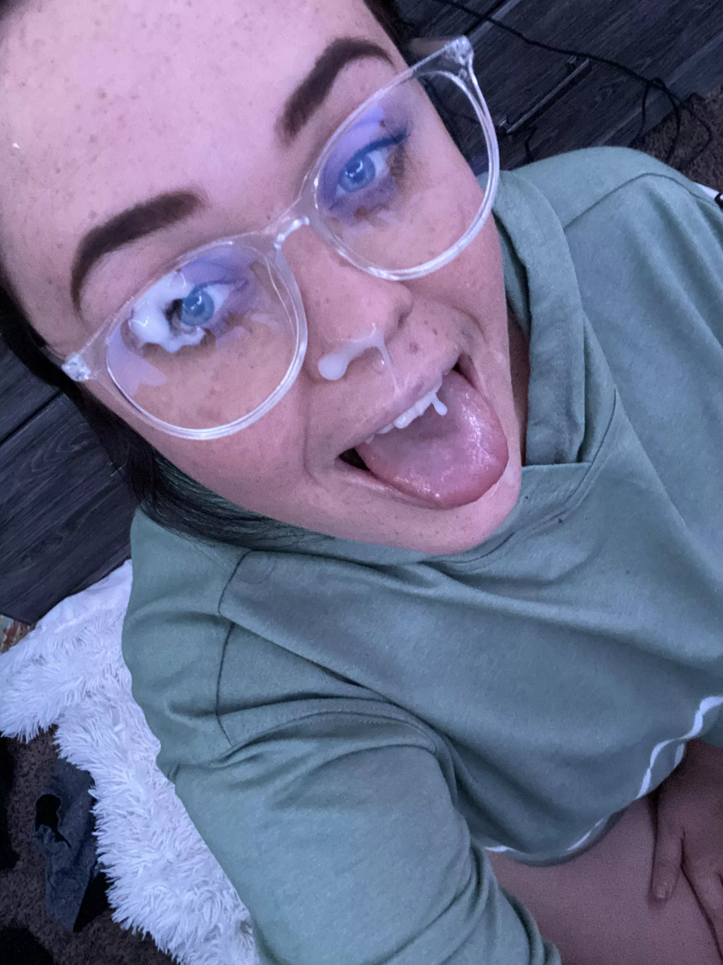 Cum on my glasses is one of my favorites