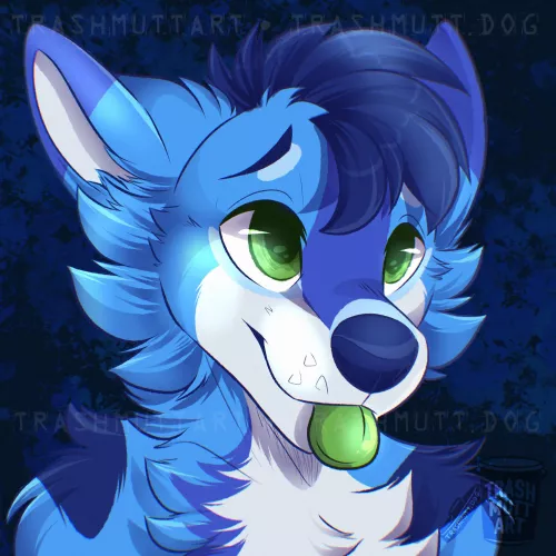 Cute Folf 💙 (art by me - TrashmuttArt on Twitter)