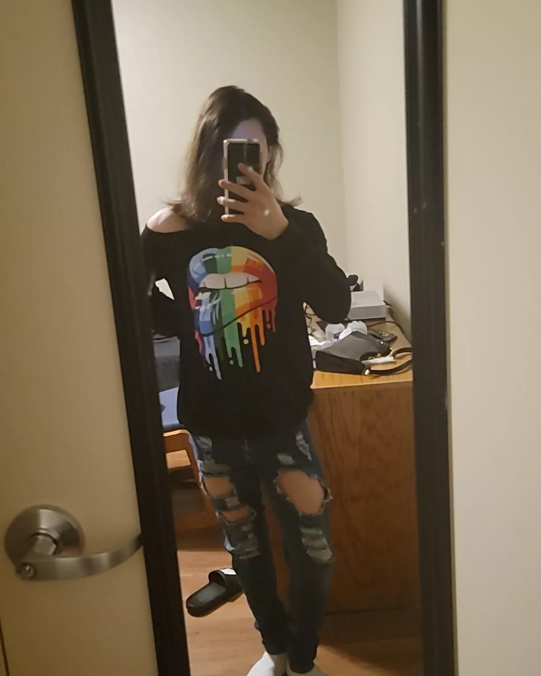 Dressing for my day with flying colors 😁