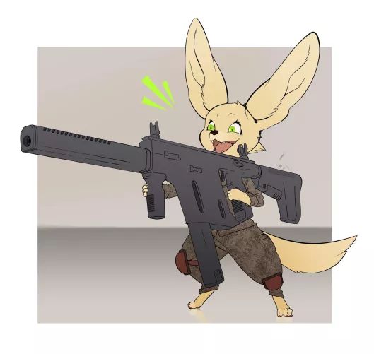 Fennec with a Fennec! (32RabbitTeeth)