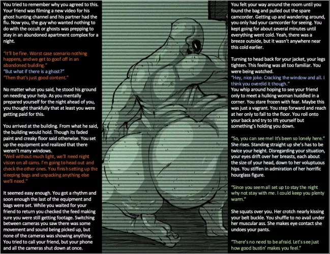 Ghost Hunting (Gone Sexual) [Light Horror][Larger Female][Muscular Female]