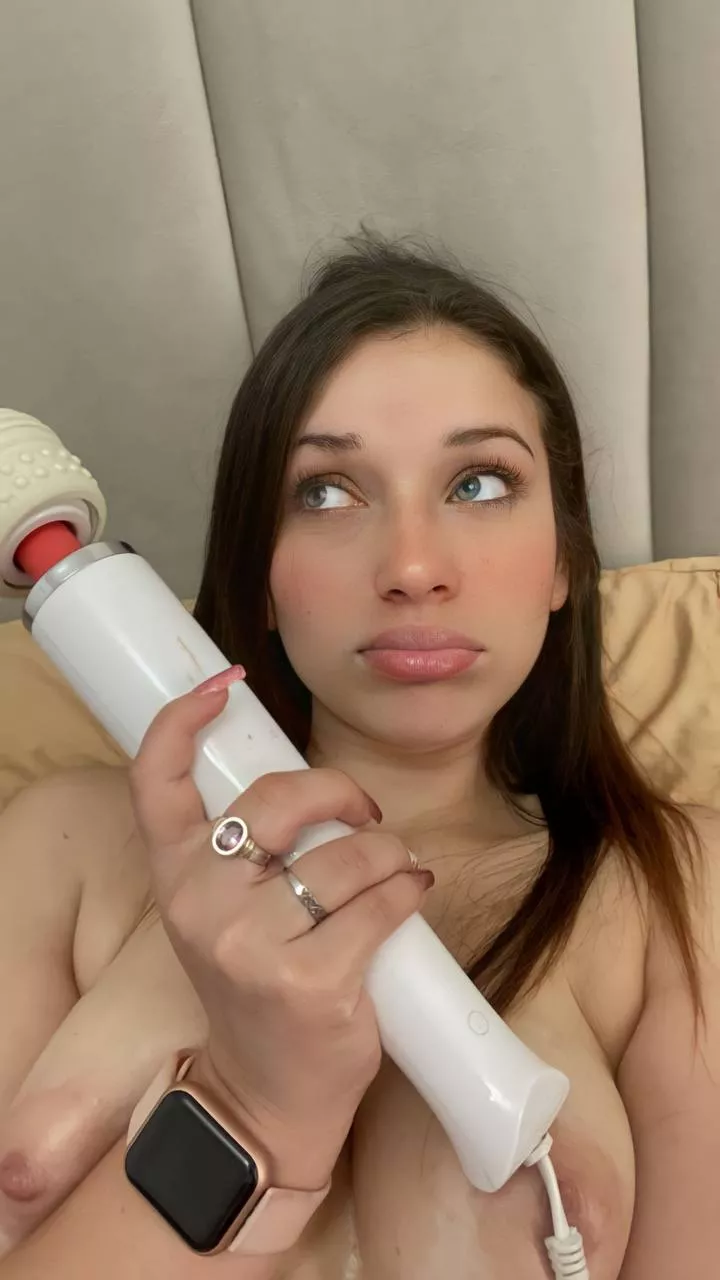 Hey baby, what can you say to my tits? wanna play with them?