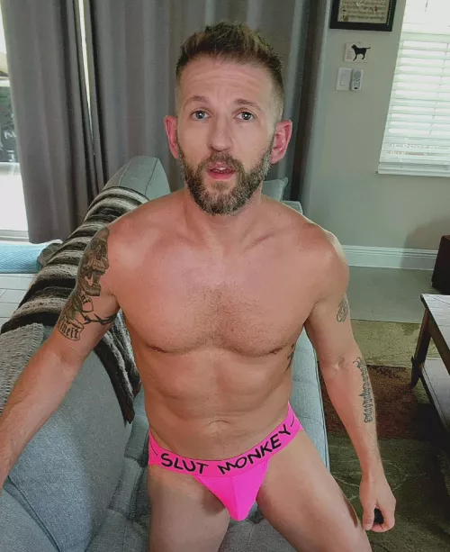 hot pink slut monkey jock - yes or no?