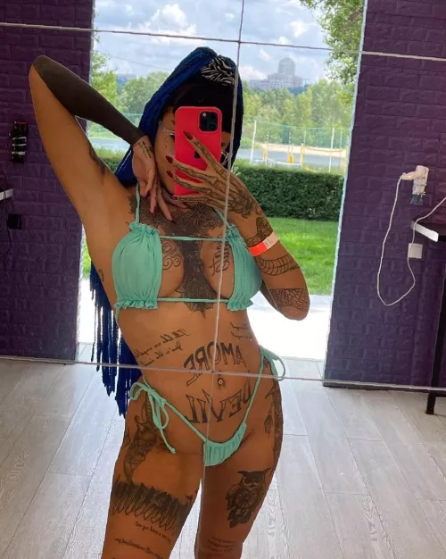 I guess where I come from by looking at my breasts