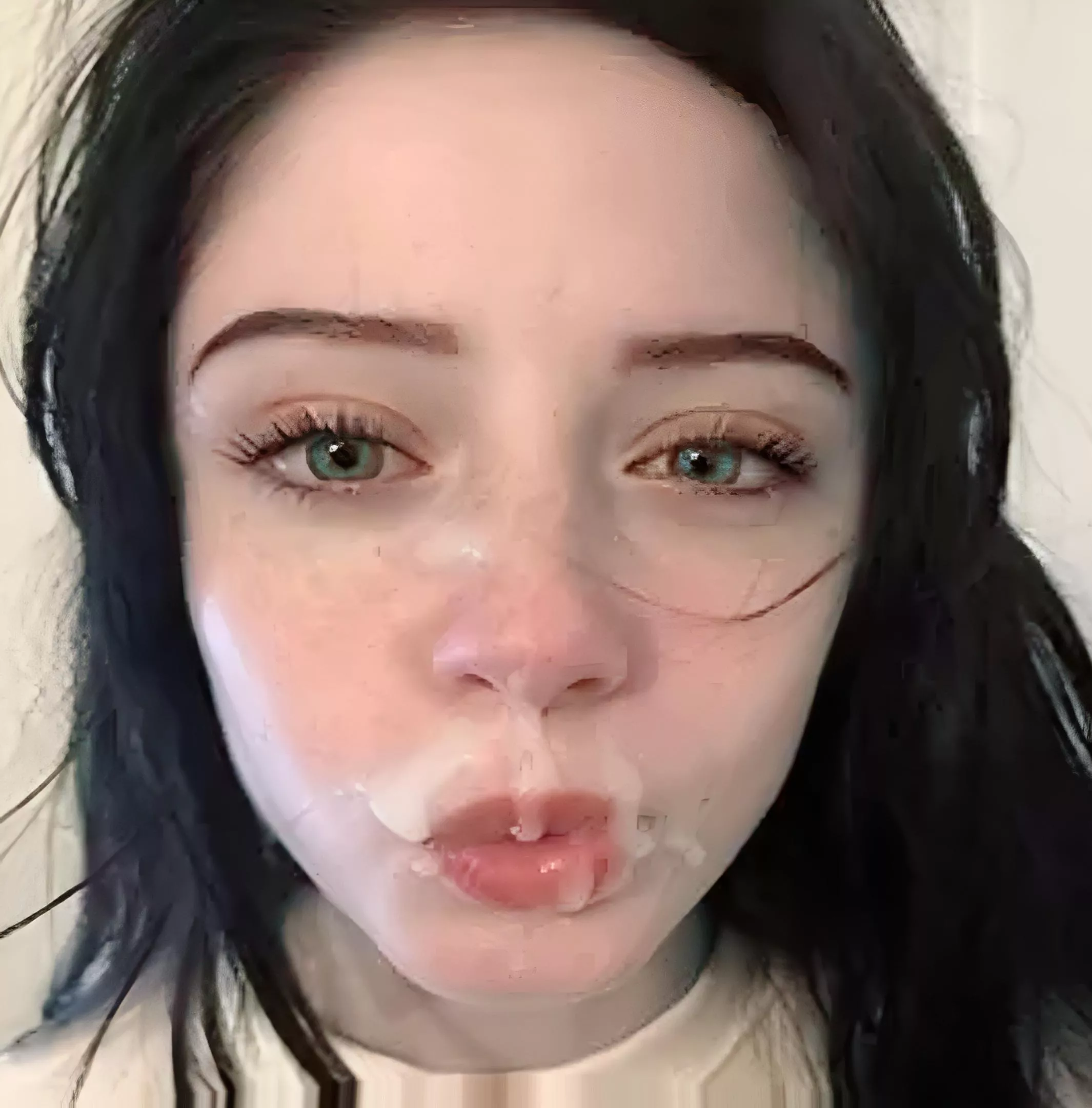 i think he likes painting my face too much 😅😍💞