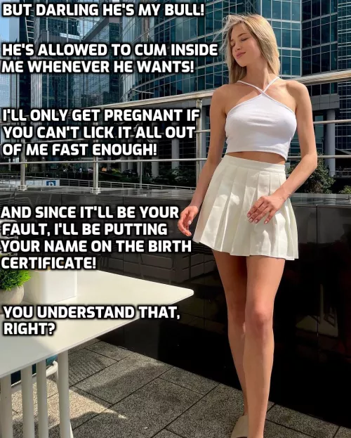 It's your problem, not hers.