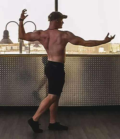 I've been working on those back gains, what do you think? (M)