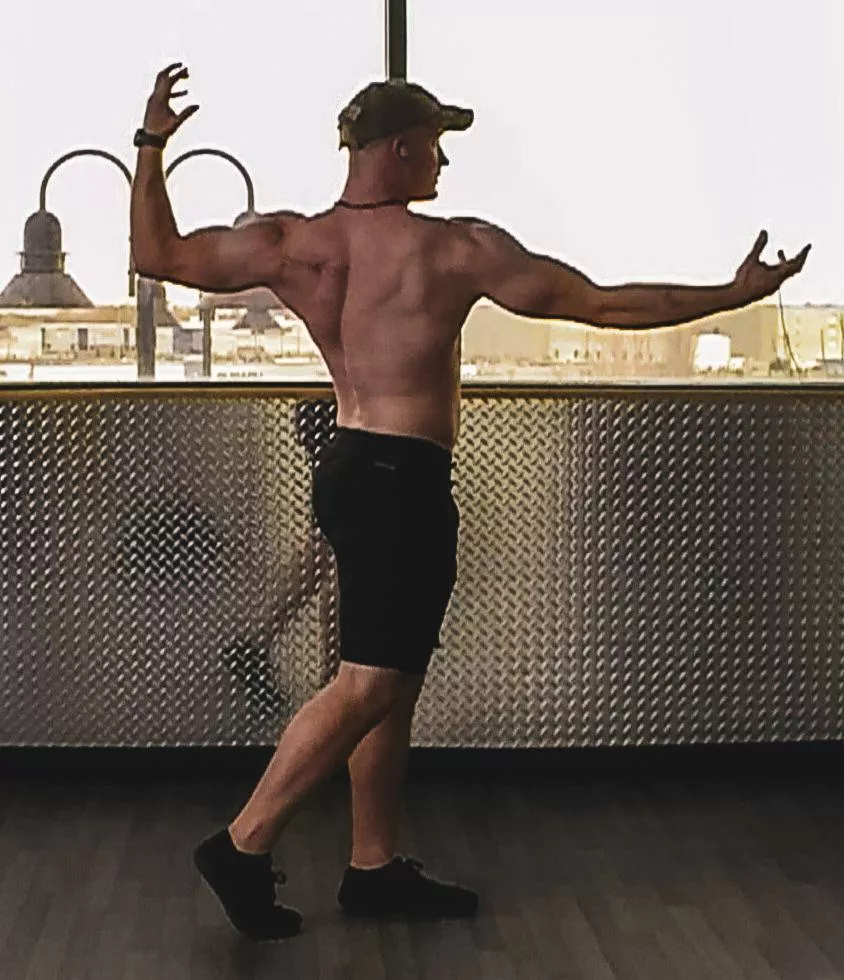 I've been working on those back gains, what do you think? (M)