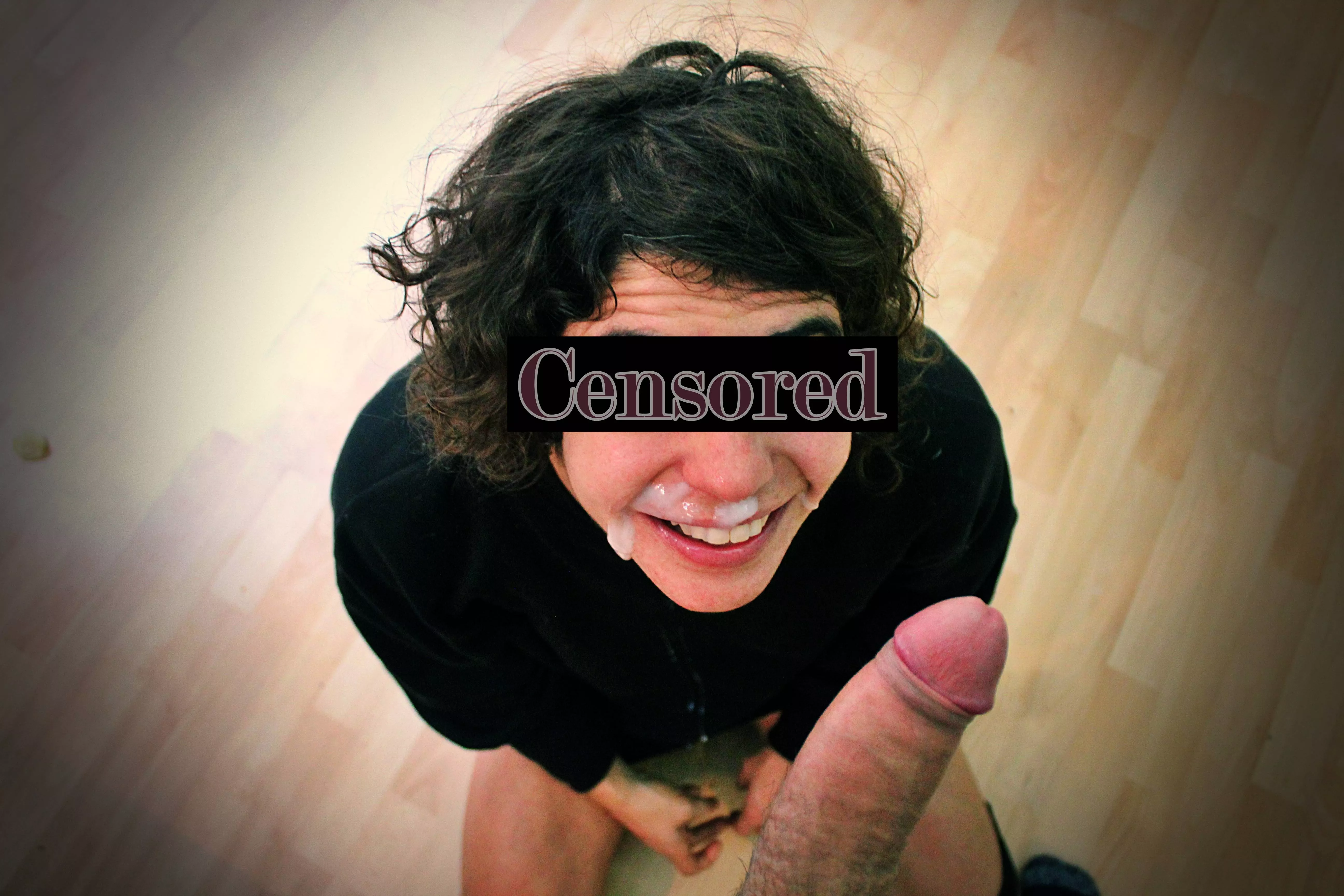 I've never let my bf cum on my face like this, lol