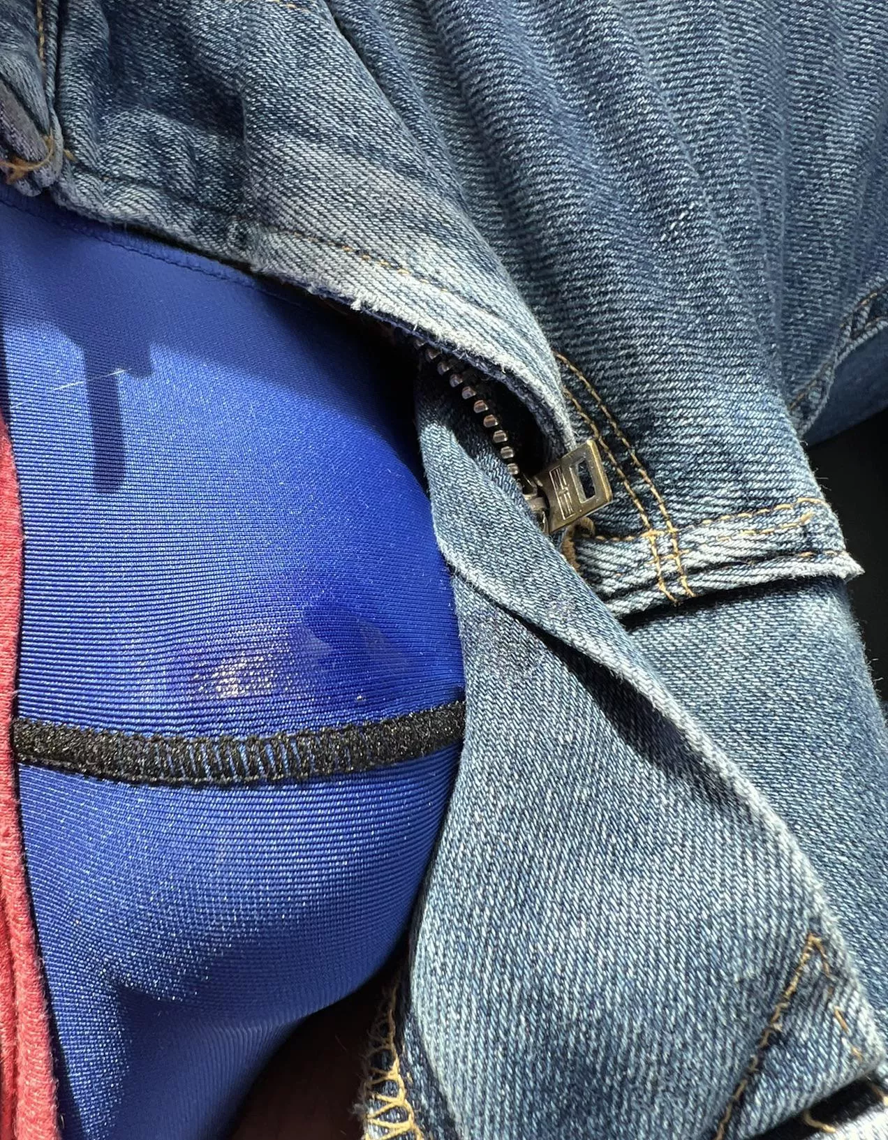 Leaking through my jock