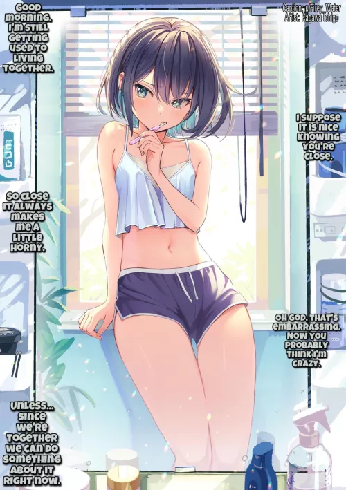 Living together. [Gender Neutral POV] [Implied Sex] [Blushing]