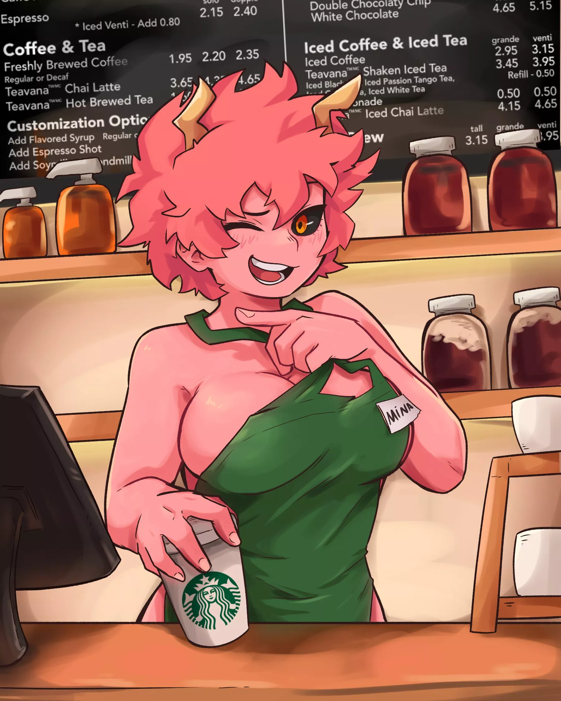 Mina at Starbucks (DASHI)