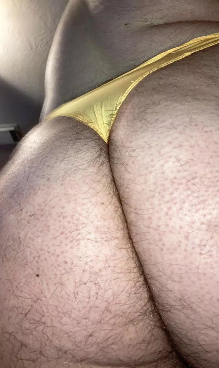 My ass swallowed this new thong