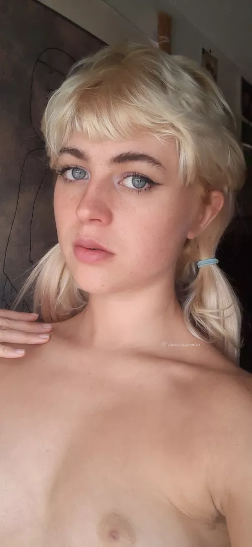 my sexxxy pigtails compliment my tiny tits nicely