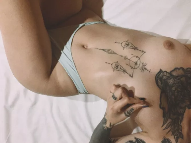 My tummy will look better covered in your cum 😏 [img]