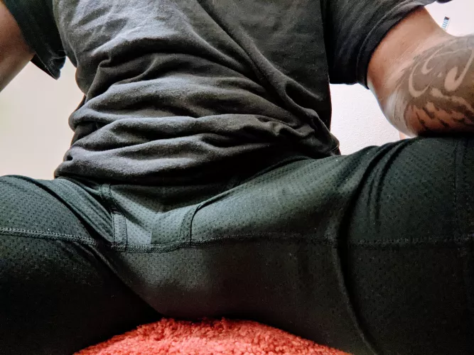 My underwear can't hide my morning wood.