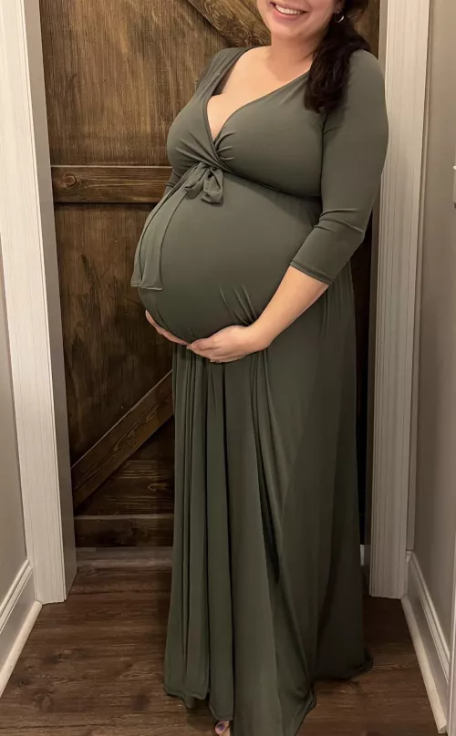 My wife with bulls baby