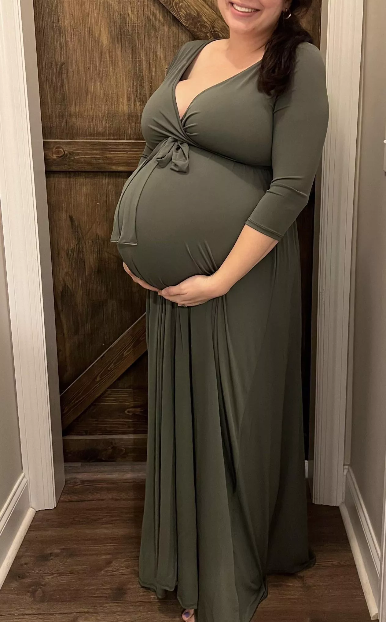 My wife with bulls baby