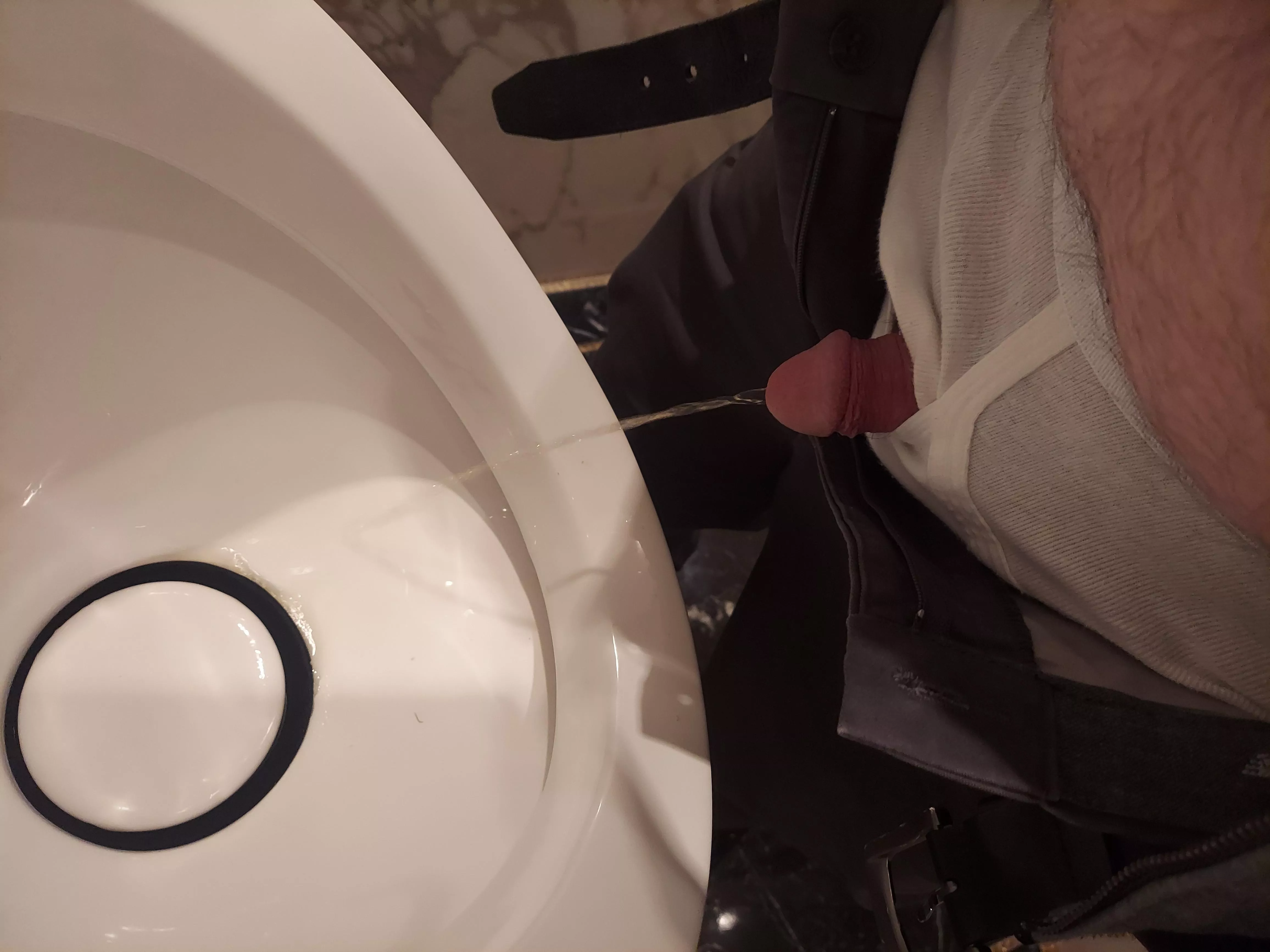 Probably the fanciest restroom I've pissed in