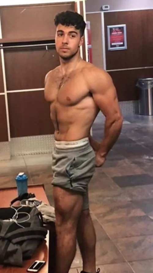 Quick pose after the workout