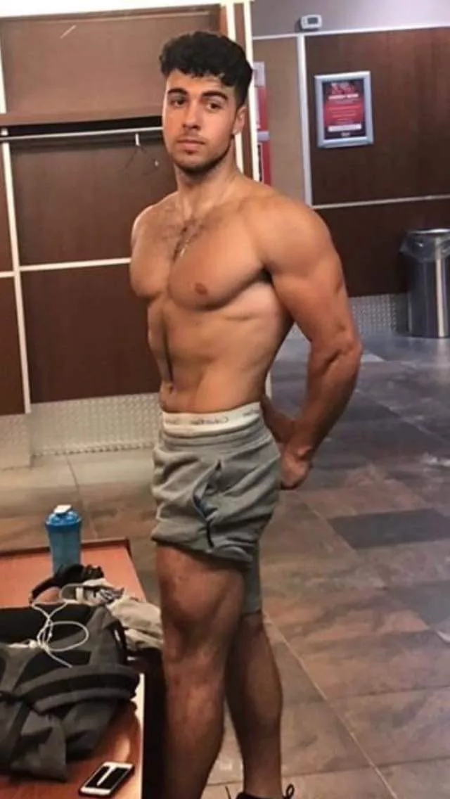 Quick pose after the workout