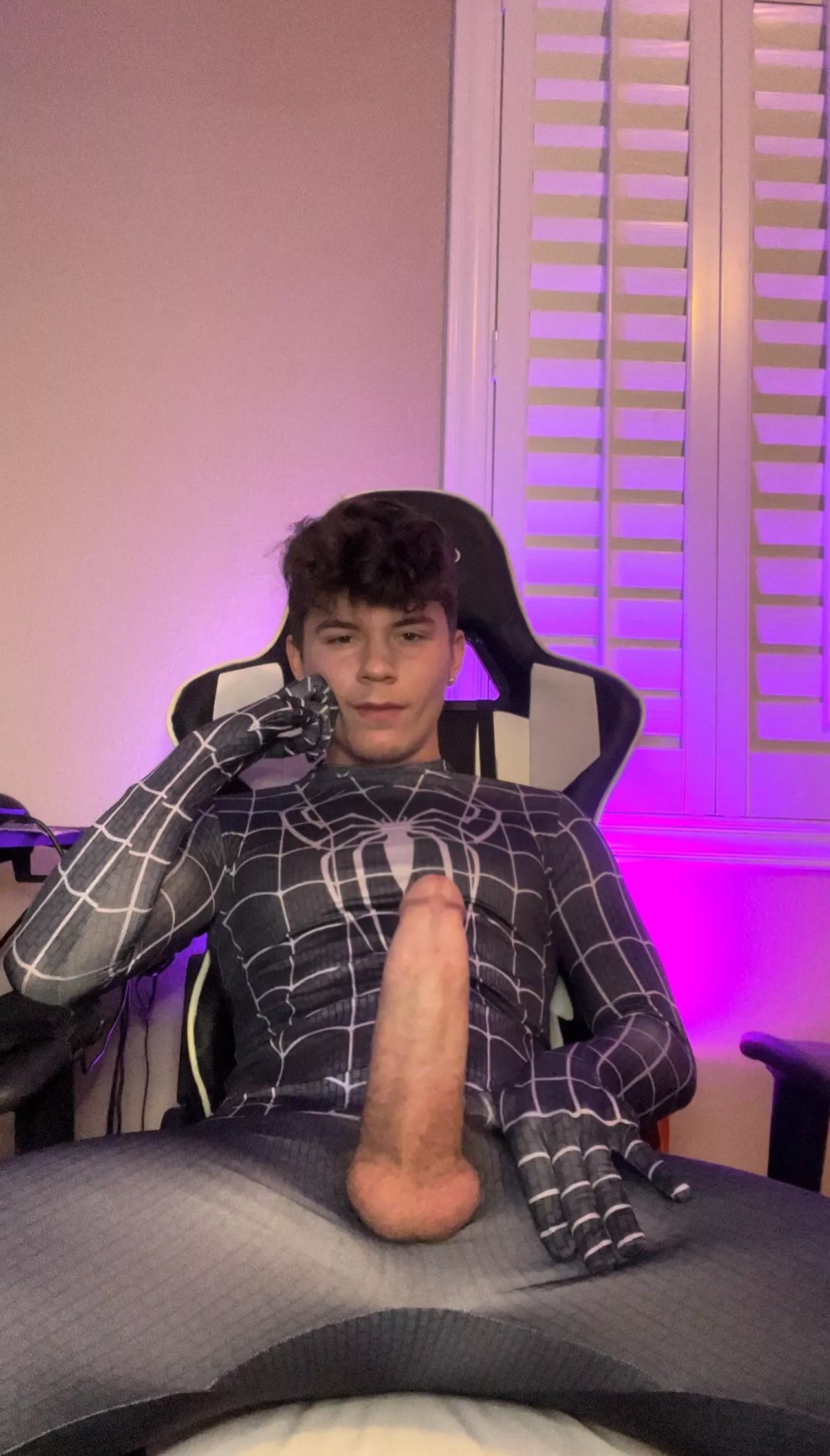 Spray you with my web fluid ?