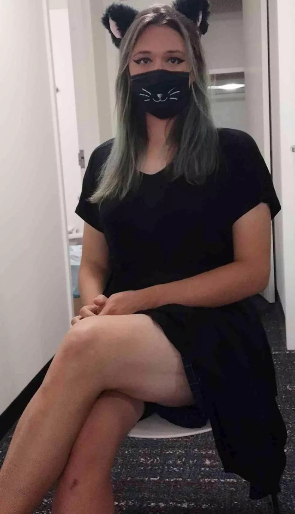 Sshhh baby, you're okay... lay your head on my thighs. Cry it all out. Mommy's got you. You're okay.