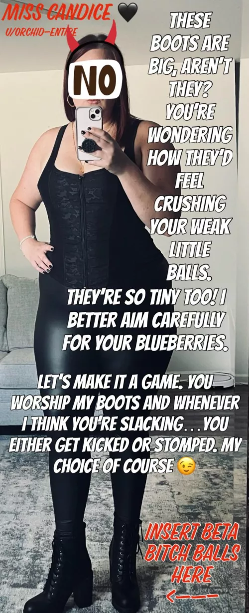 Stomp stomp. RIP your little beta balls 👣