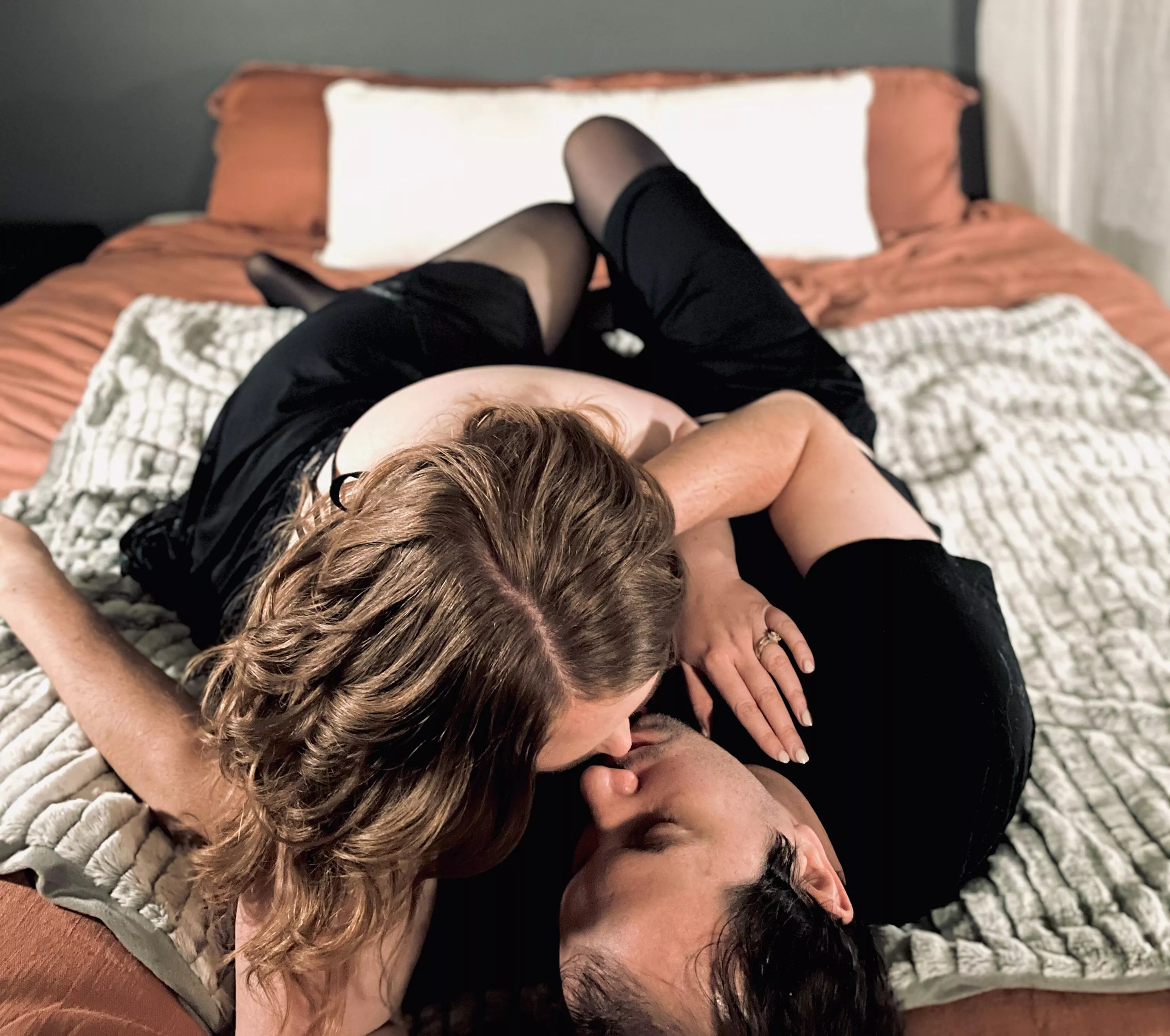 That moment right before the kiss. The anticipation of locking lips and connecting with your partner so intimately