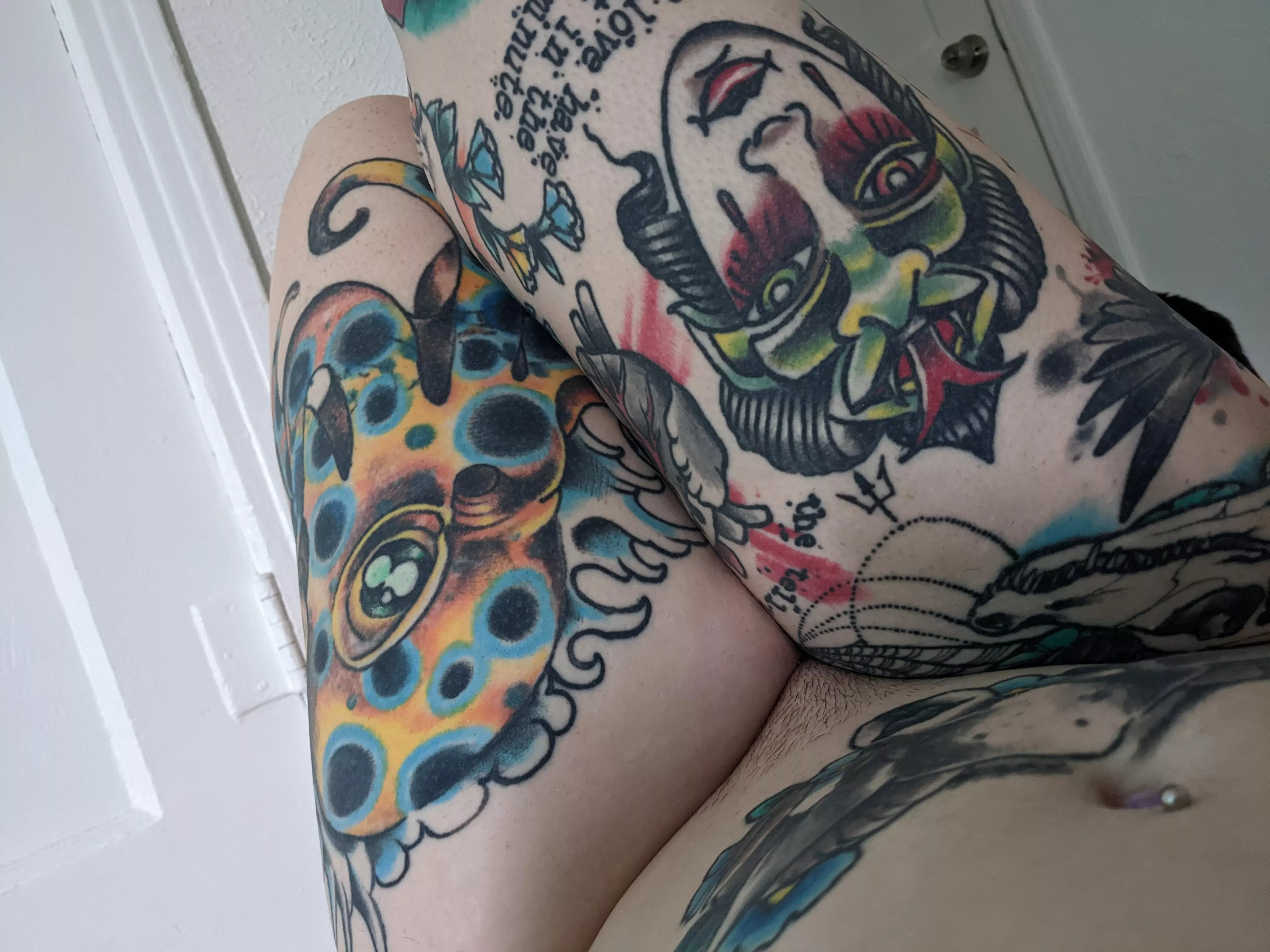 thicc thighs and tattoos