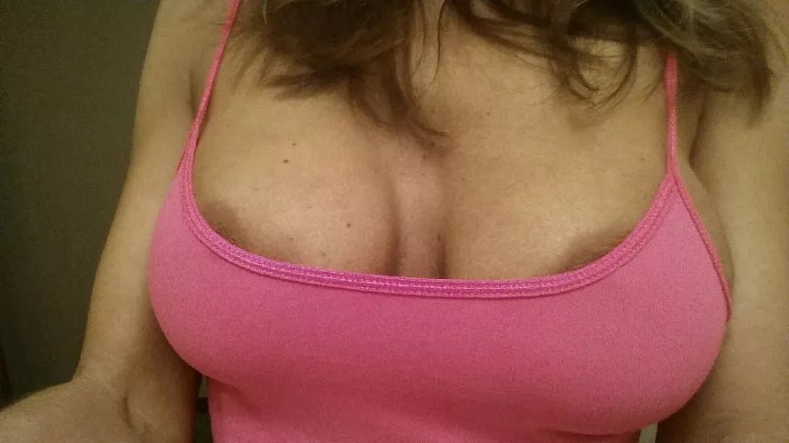 Bathroom boobs part 2