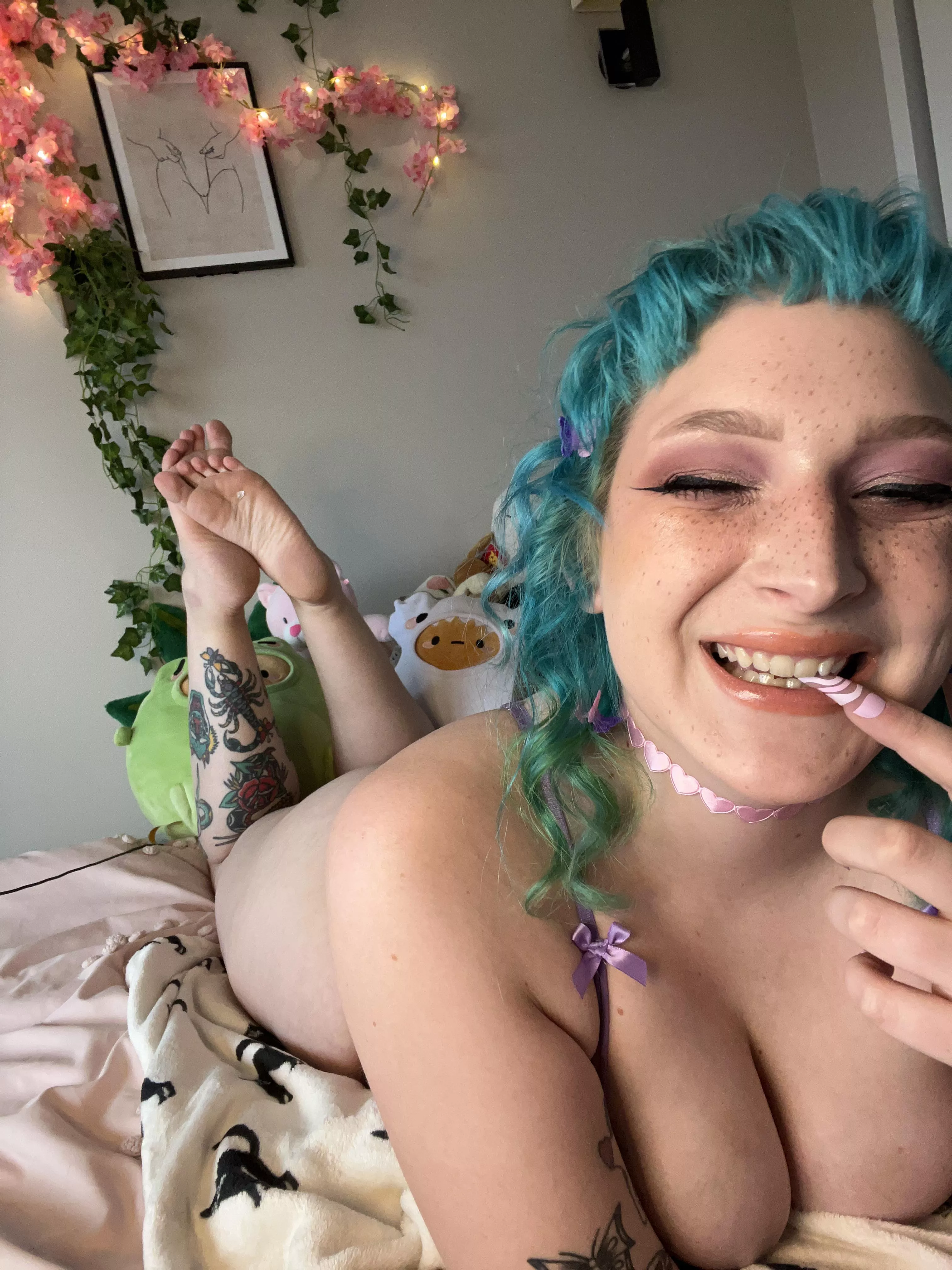 Blue and purple are my favorite colors