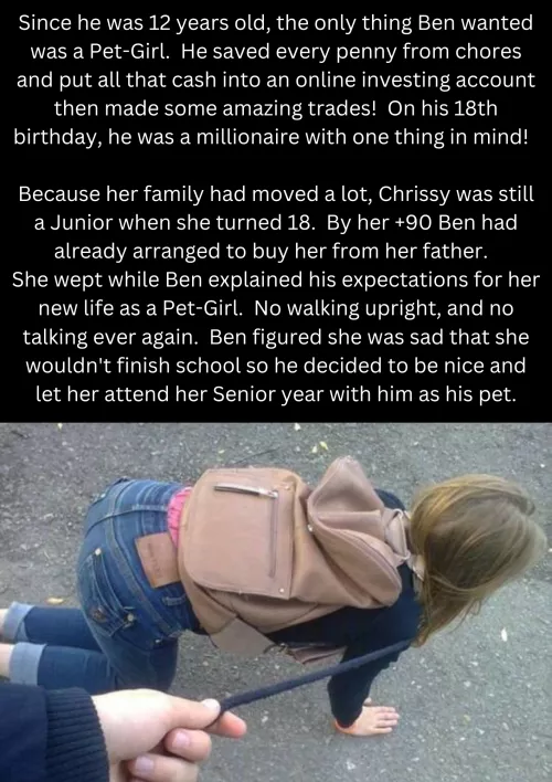 Chrissy saw her friends staring as she crawled up and died a little inside. (With apologies to Erenisch)