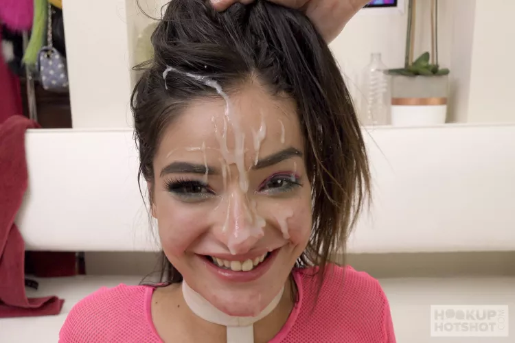 Emily Willis. Scene 1 of 2. A Happy Girl after just having received her thick load.