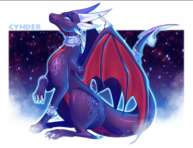 Fan Art of Cynder the Dragoness - Feral (artist: me, Twitter @Piiunivers)