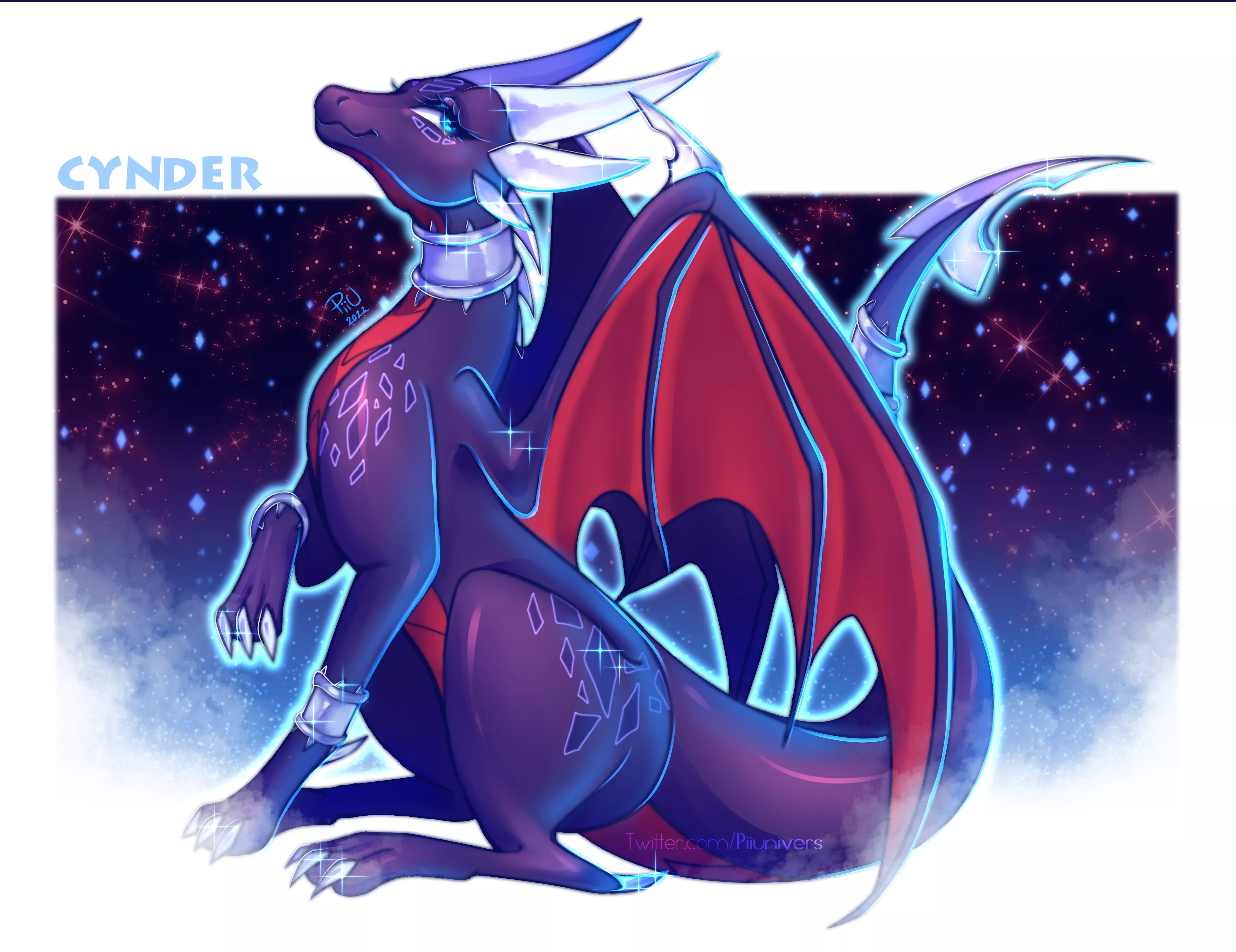 Fan Art of Cynder the Dragoness - Feral (artist: me, Twitter @Piiunivers)