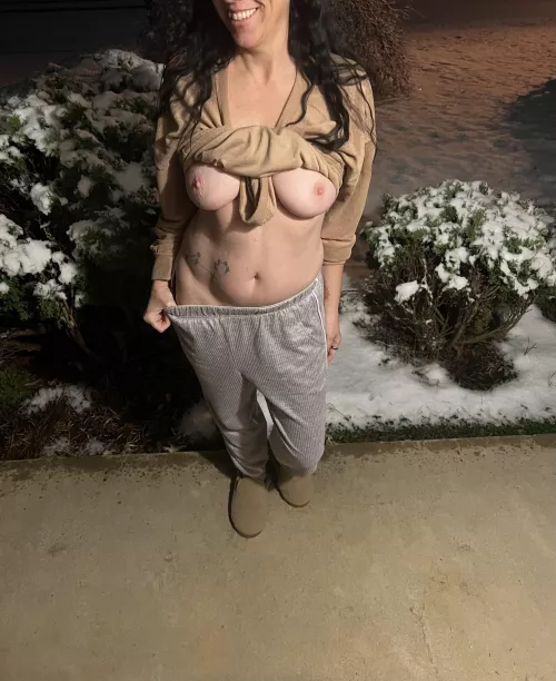 First snow of the year. Does anyone want to celebrate with me?