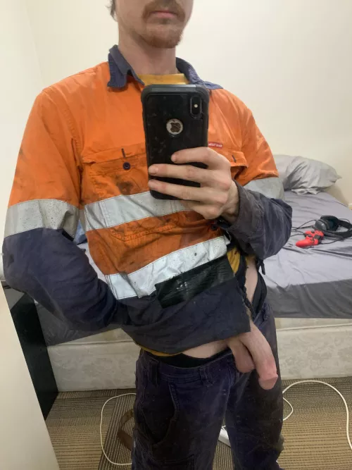 Got dirty at work today, would you help clean me up?