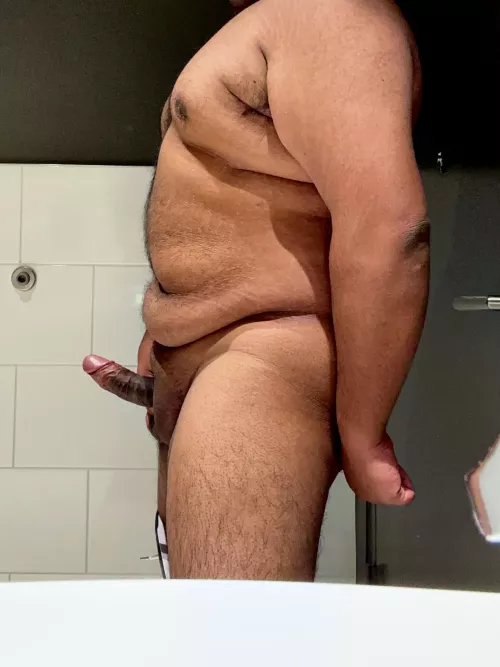 Got so horny at work, would you join me in the bathroom?