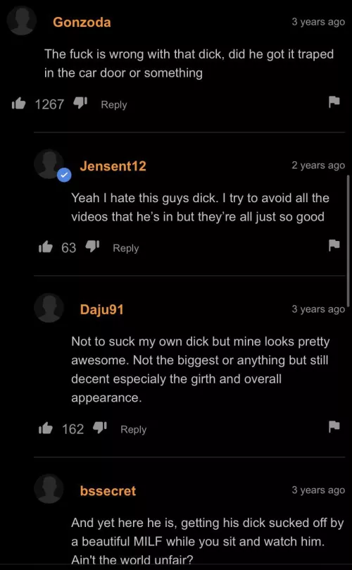 his dick was mad ugly 🤷‍♂️