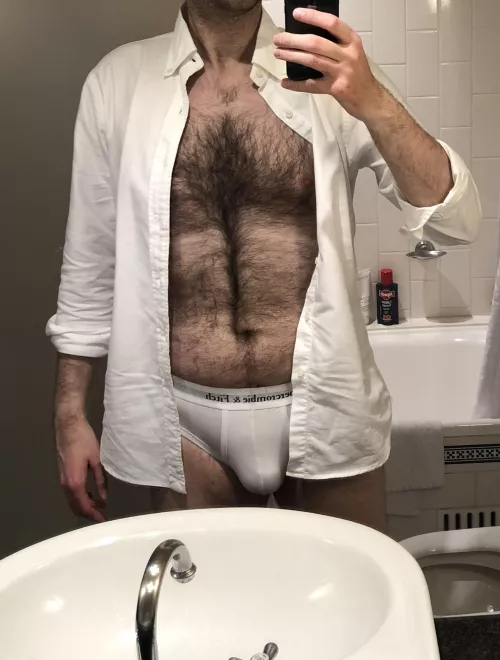 Hotel stay day 2. Today I’ve chosen more sensible underwear.