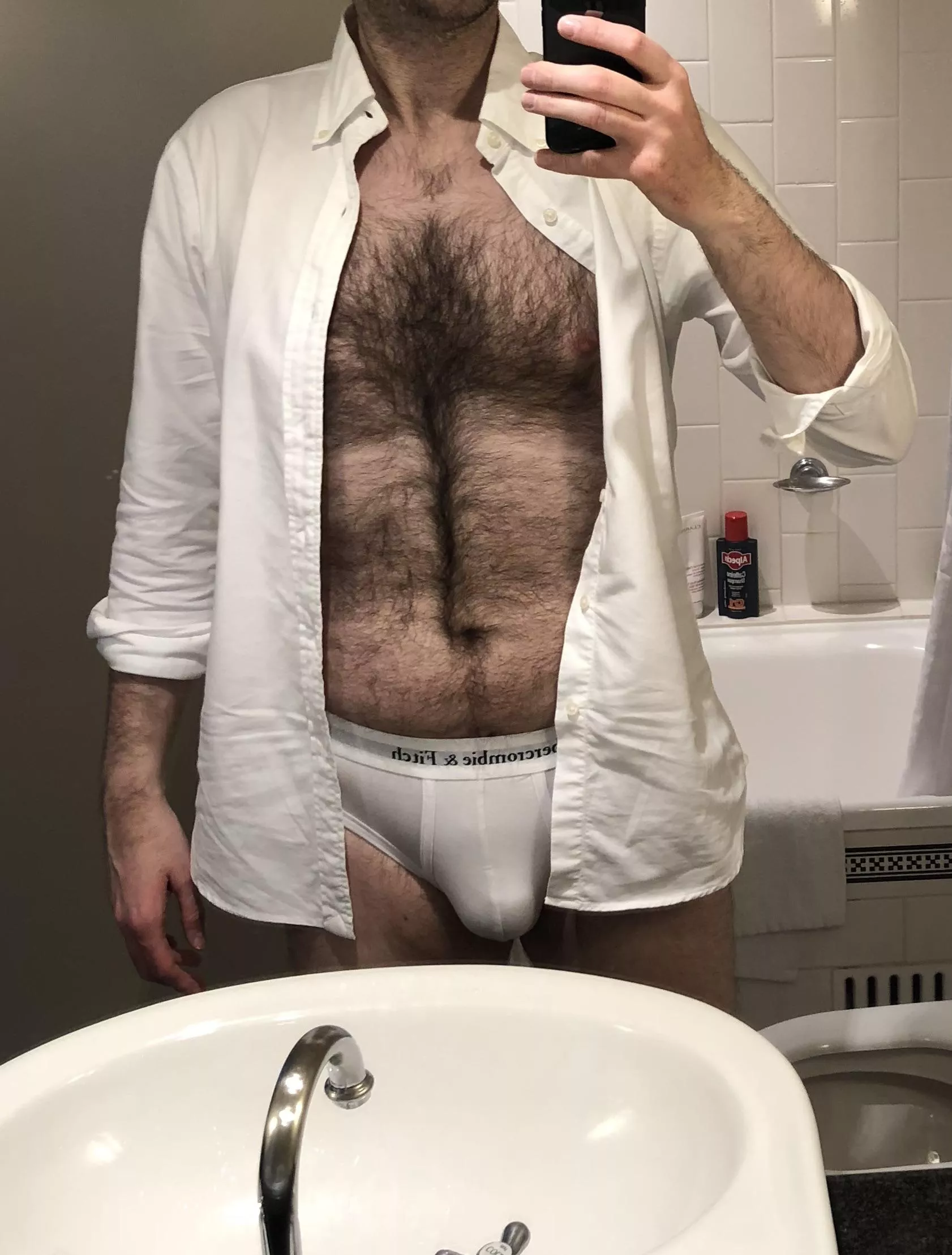 Hotel stay day 2. Today I’ve chosen more sensible underwear.