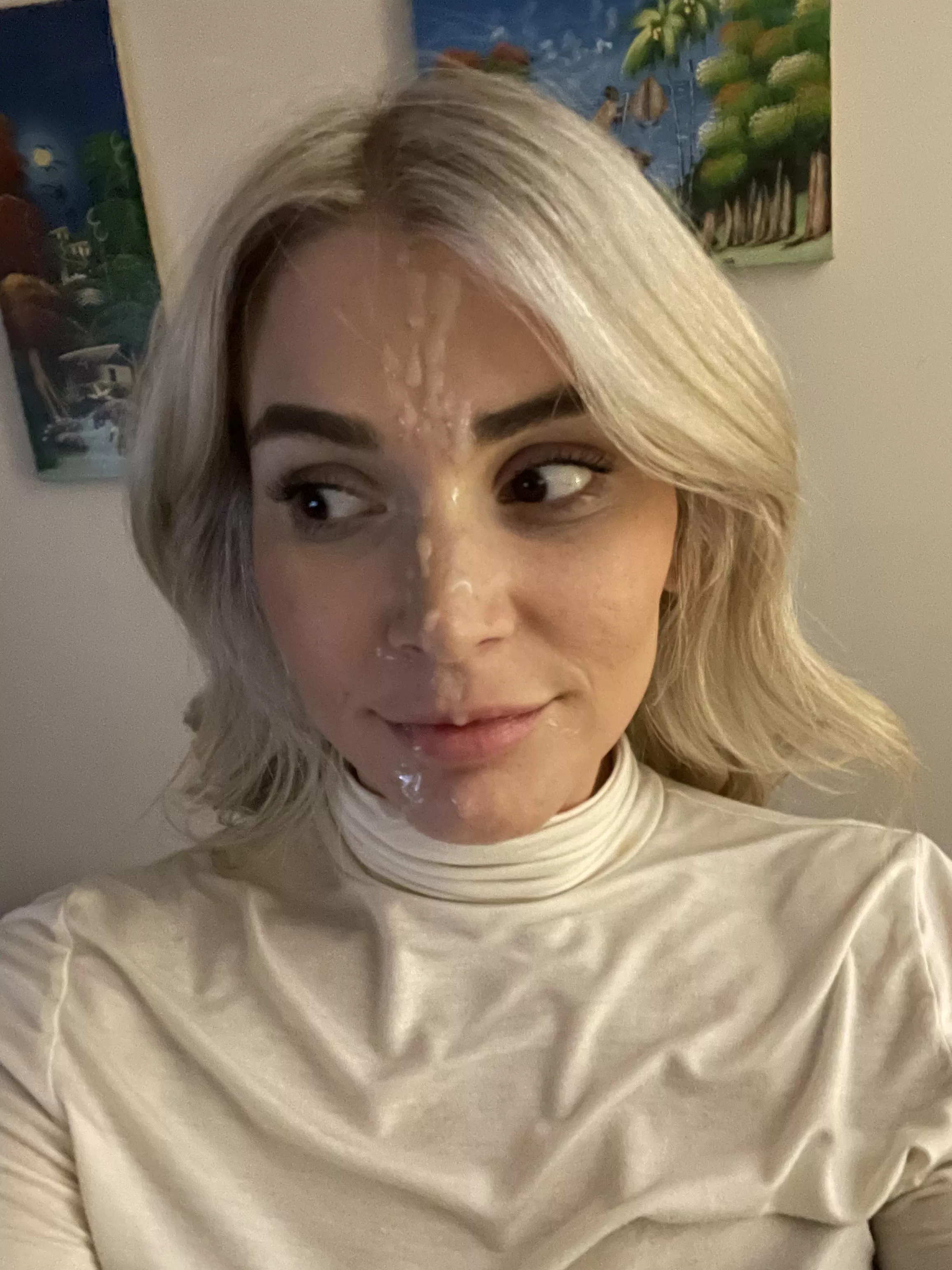 I begged him to cum on my face